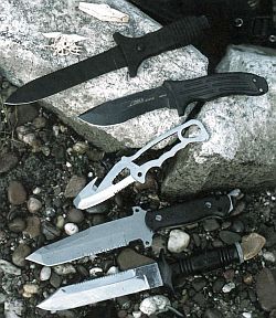 Тактические боевые ножи для военных водолазов и аквалангистов, формы, материалы и способы ношения