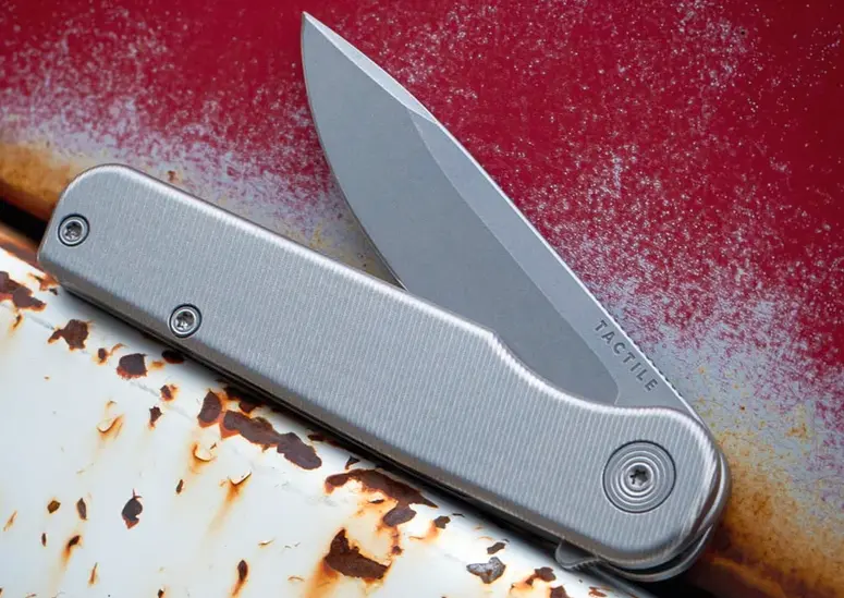 Tactile Knife Rockwall складной нож категории EDC с клинком из стали CTS-XHP и рукояткой из титана