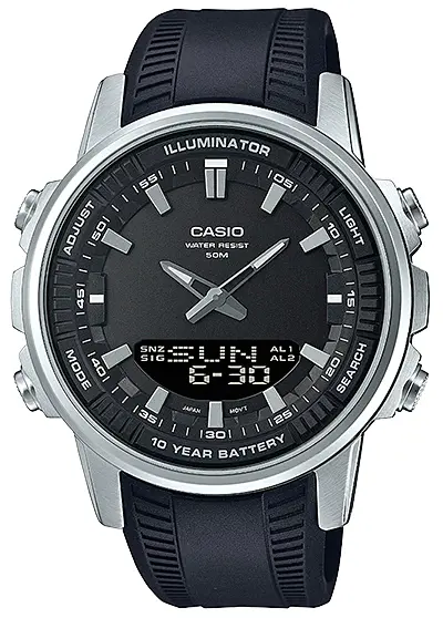 Casio AMW-880 наручные часы на каждый день с записной книжкой на 30 номеров телефонов