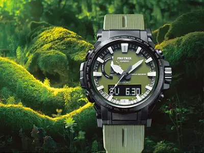 Casio Pro Trek PRW-61 и PRW-51, наручные часы для туристов и путешественников из биоразлагаемых полимеров