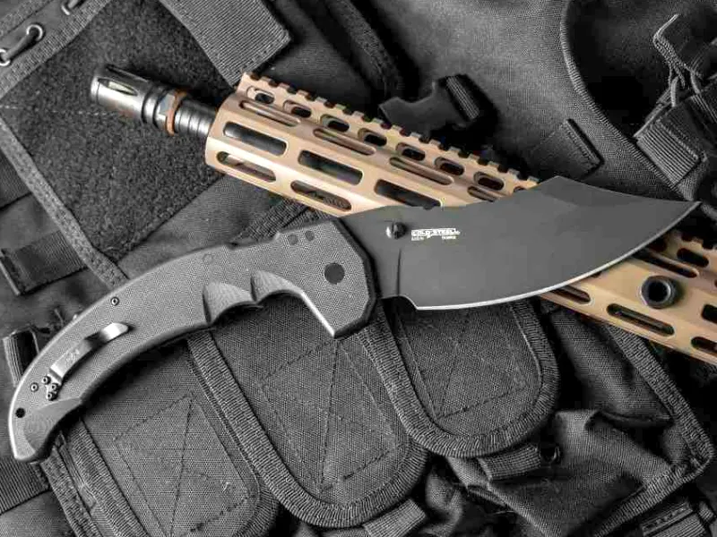 Складаний ніж Cold Steel Mayhem Blackout з потужним клинком зі сталі CPM-S35VN
