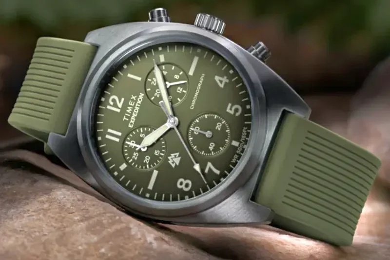 Годинник-хронограф Timex Expedition Capstone Chronograph для точного вимірювання коротких проміжків часу.