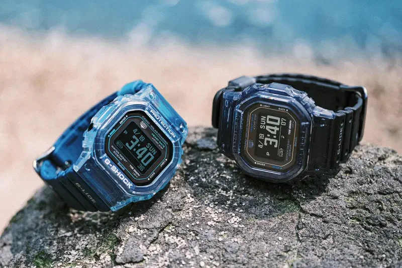 Наручний годинник Casio G-Shock G-LIDE GBX-H5600 з пульсоміром, крокоміром, відображенням припливів, відливів та фаз місяця.