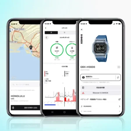 Наручний годинник має функцію Bluetooth-підключення до смартфону з автоматичною корекцією часу та повідомленнями зі смартфона