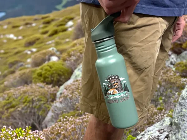 Лімітована серія похідної EDC-пляшки Klean Kanteen Classic 18oz Screaming Grizzly отримала спортивну кришку Flip Seal Sport Cap