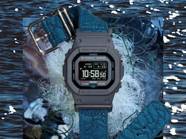 Лімітована серія годинників G-Shock GW-BX5600CBG-2 з тканинним ремінцем з перероблених рибальських сіток