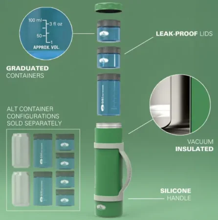 Особливості конструкції термоконтейнера GSI Outdoors Glacier Insulated Travel Stack