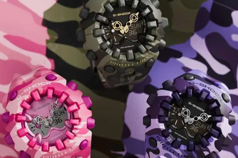 Нові годинники G-Shock серій ICERC, Surfrider Foundation JP, GST-B1000BD, Camo and Gold, Luxe Black 2100.
