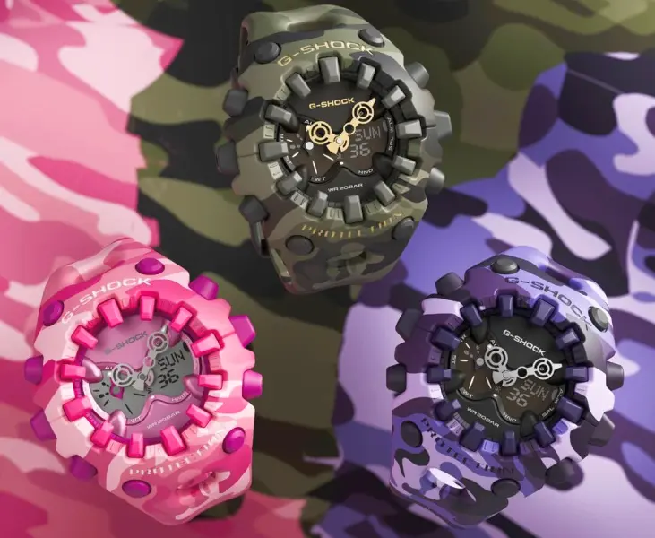 Нові годинники G-Shock GA-V01CMG Color Camo