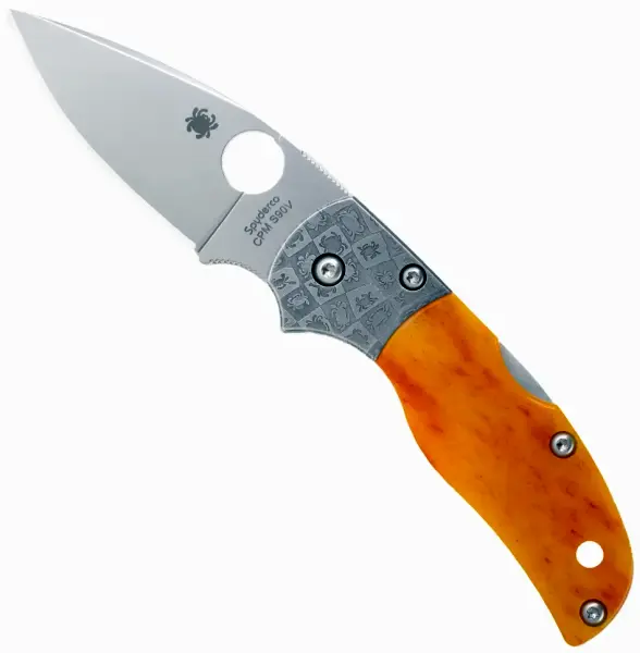 Складаний ніж Spyderco Native 5 50th Anniversary Amber Bone CPM S90V Sprint Run