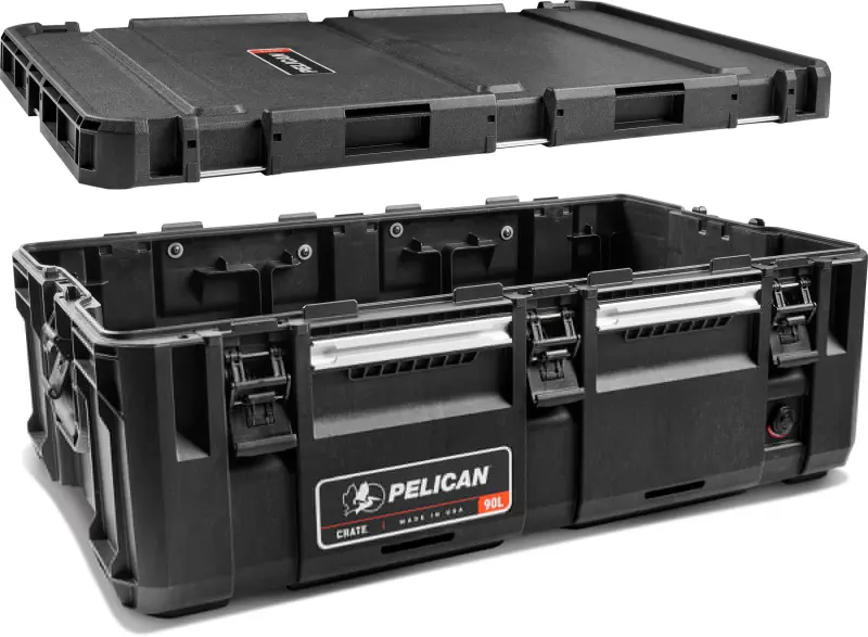 Нова модульна система Pelican CRATE на даний момент включає в себе дві моделі захищених контейнерів, CRATE 45L і CRATE 90L