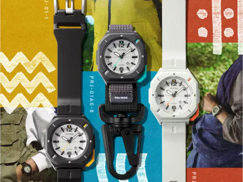 Наручні годинники Casio Pro Trek PRJ-01 з трьома стрілками та люмінесцентним циферблатом