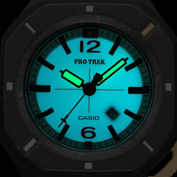Усі моделі Casio Pro Trek PRJ-01 оснащені циферблатом, що світиться в темряві