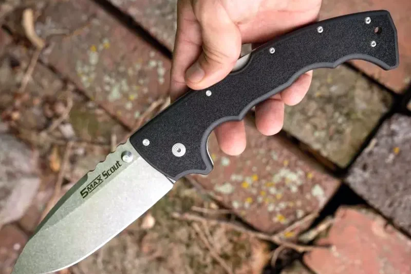 Cold Steel 5-Max Scout, великий складаний ніж для бушкрафту та туристичних походів.